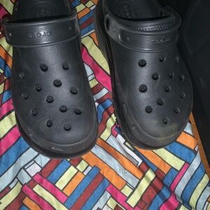 CROCS Black Slip-On Clogs